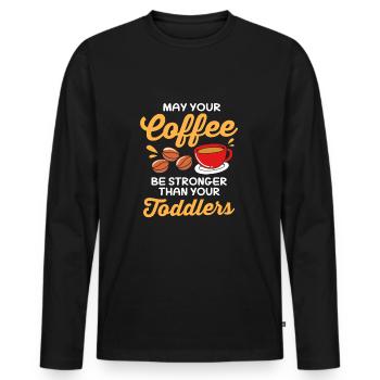 Kindergarten Education Educator Educator - Men's Premium Organic Long Sleeve Shirt - black - Front - Nico (187cm)