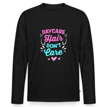 Kindergarten Education Educator Educator - Men's Premium Organic Long Sleeve Shirt - black - Front - Nico (187cm)