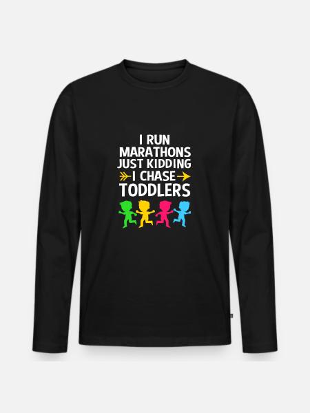 Kindergarten Erziehung Erzieher Erzieherin - Männer Premium Bio Langarmshirt - Schwarz