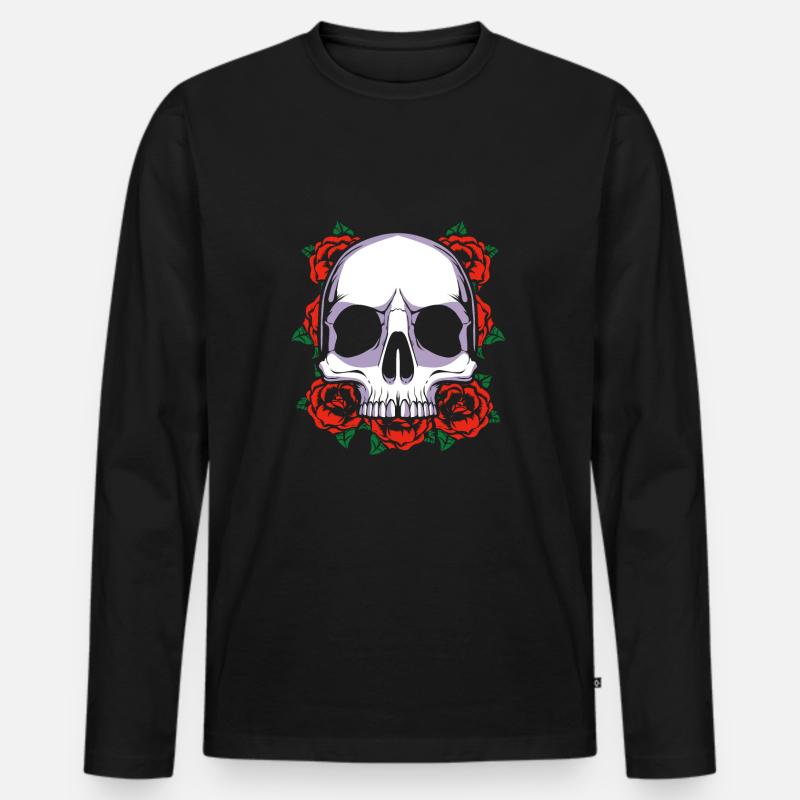 Latina Mutter - Männer Premium Bio Langarmshirt - Schwarz