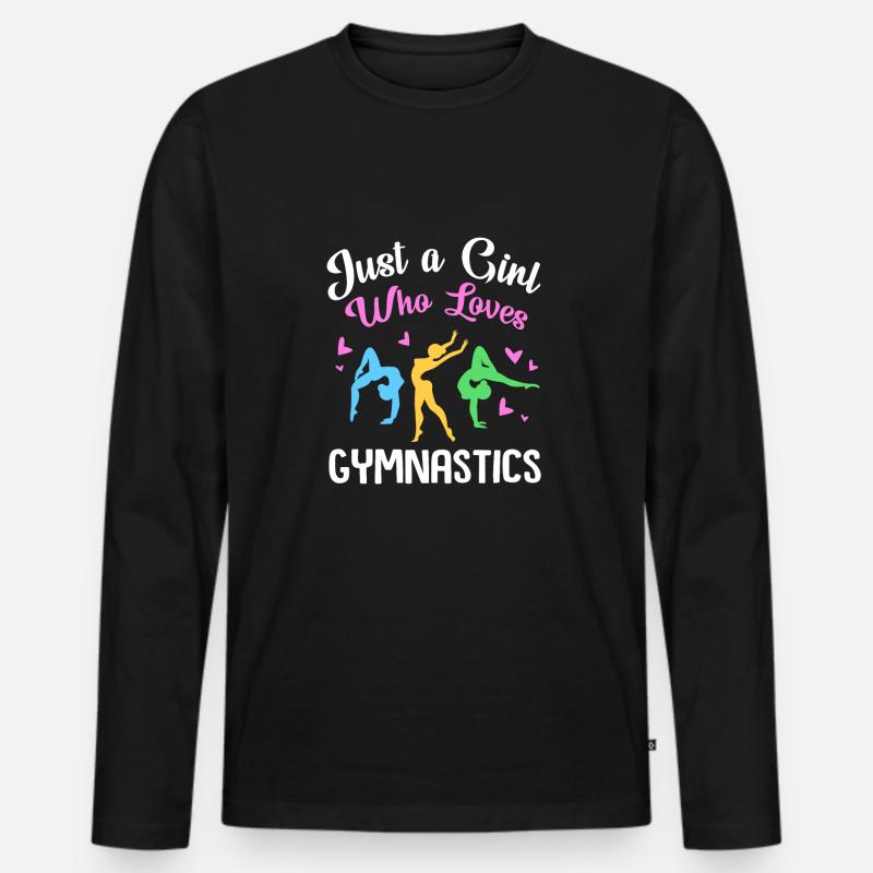 Leichtathletik - Männer Premium Bio Langarmshirt - Schwarz