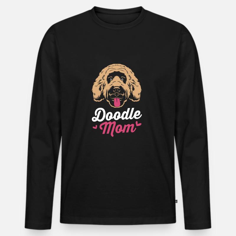 Goldendoodle - Männer Premium Bio Langarmshirt - Schwarz