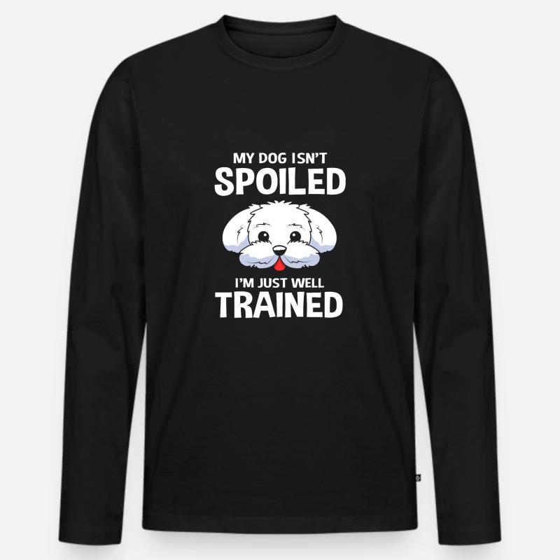 Malteser - Männer Premium Bio Langarmshirt - Schwarz