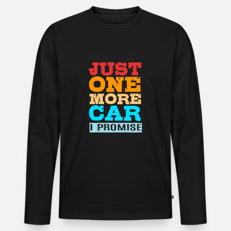 Autofahrer - Männer Premium Bio Langarmshirt - Schwarz