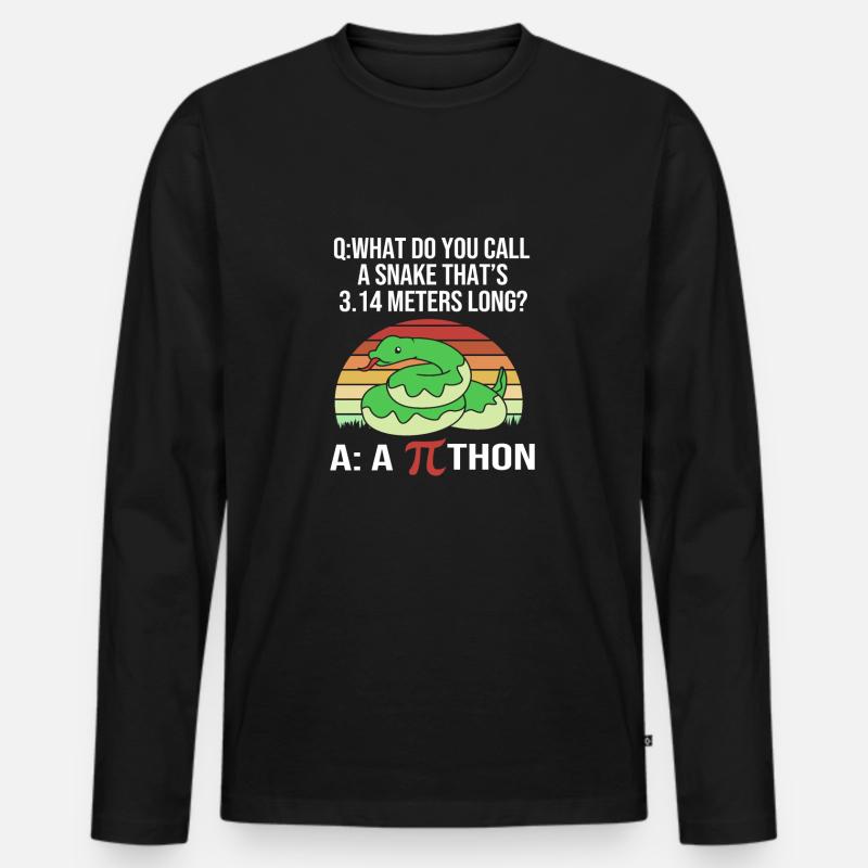 Mathematik - Männer Premium Bio Langarmshirt - Schwarz
