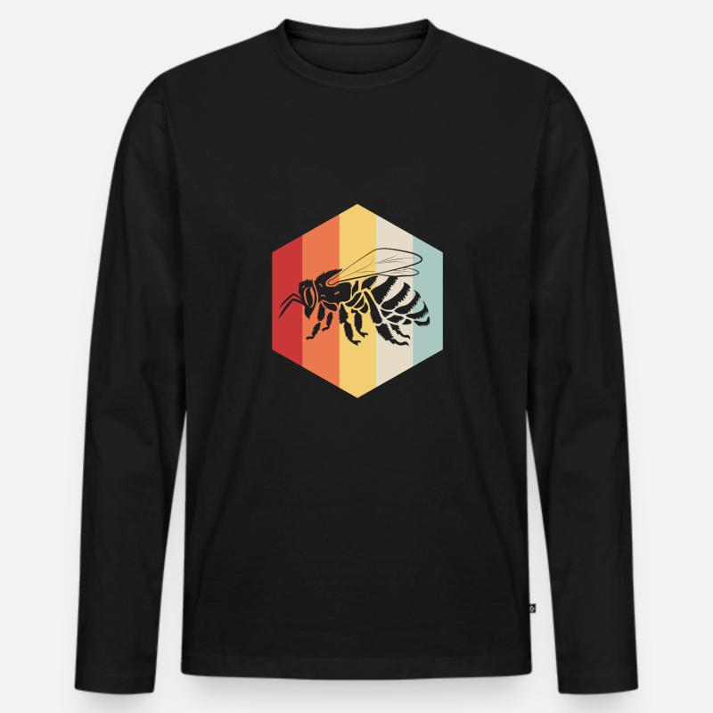 Imker - Männer Premium Bio Langarmshirt - Schwarz