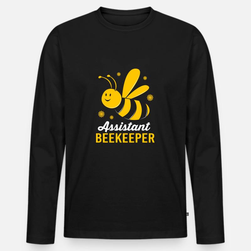 Imker - Männer Premium Bio Langarmshirt - Schwarz