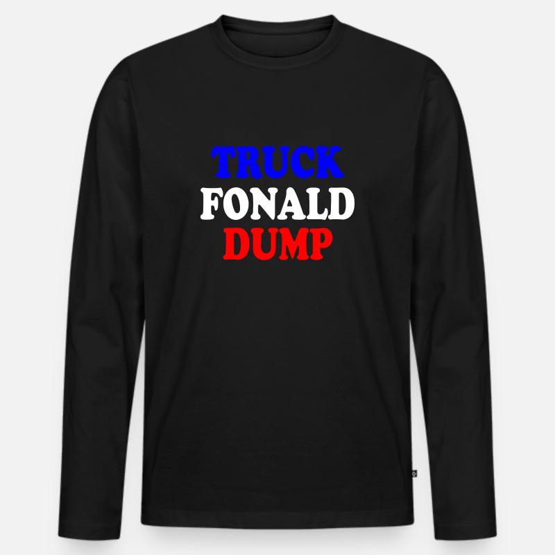 truck fonald dump - Männer Premium Bio Langarmshirt - Schwarz
