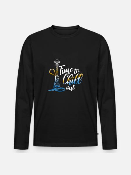 Shisha - Men's Premium Organic Long Sleeve Shirt - black