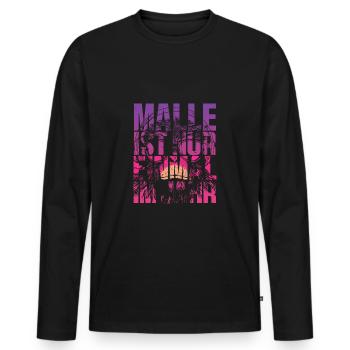 Malle Ist Nur Einmal Im Jahr Mallorca Party - Männer Premium Bio Langarmshirt - Schwarz - Vorne - Nico (187cm)