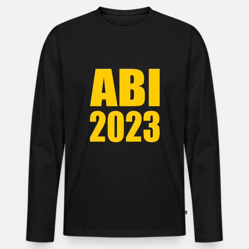 Abi 2023 - Männer Premium Bio Langarmshirt - Schwarz