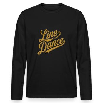 Danse en ligne Danse Country Tanzen - T-shirt manches longues Premium bio Homme - noir - Devant - Nico (187cm)