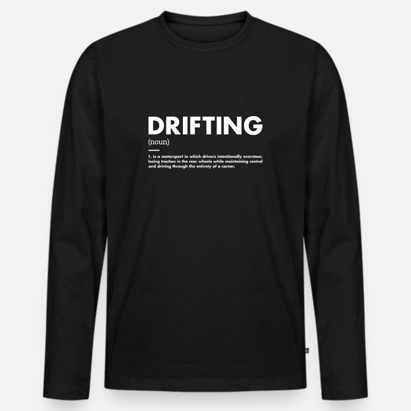 Sport Definition Drifting - Männer Premium Bio Langarmshirt - Schwarz