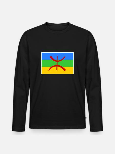 Amazigh - Men's Premium Organic Long Sleeve Shirt - black