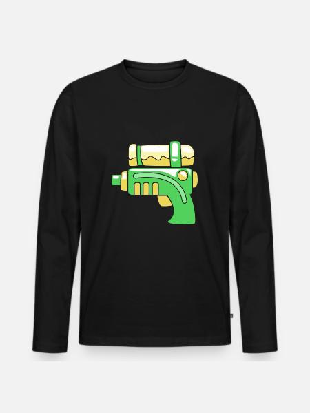 Water pistol - Men's Premium Organic Long Sleeve Shirt - black