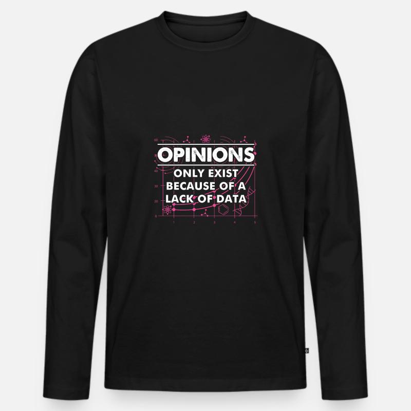 Data Science Absence de T-shirt manches longues Premium bio Homme