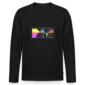 Parametrischer Equalizer - Tontechnik - Männer Premium Bio Langarmshirt - Schwarz - Vorne - Nico (187cm)