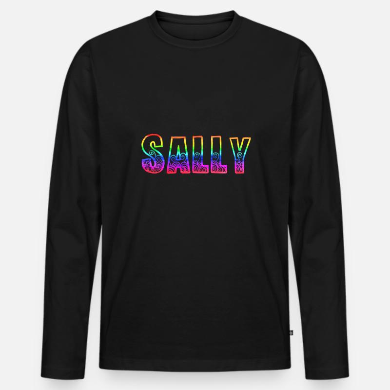 sally rs regenbogen - Männer Premium Bio Langarmshirt - Schwarz