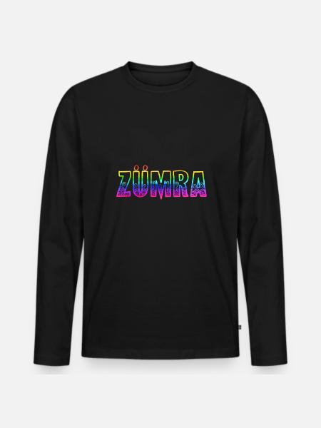 Zümra RS Rainbow - Men's Premium Organic Long Sleeve Shirt - black