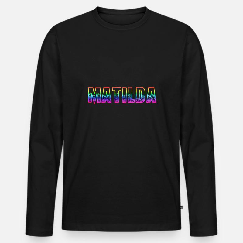 matilda rs regenbogen - Männer Premium Bio Langarmshirt - Schwarz