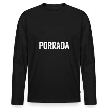 Porrada JIU JITSU Shaka BJJ cadeau d'arts martiaux - T-shirt manches longues Premium bio Homme - noir - Devant - Nico (187cm)