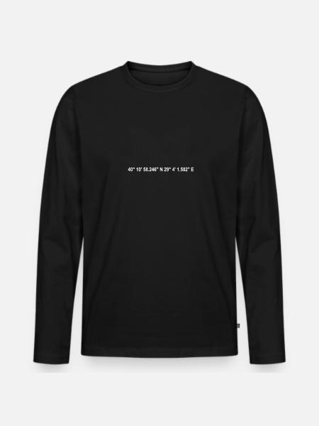 Coordonnées de Bursa - T-shirt manches longues Premium bio Homme - noir