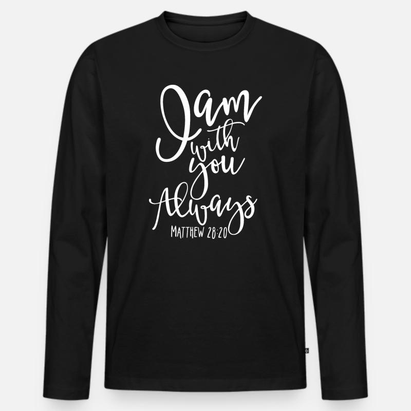 Immer (dunkel) - Männer Premium Bio Langarmshirt - Schwarz