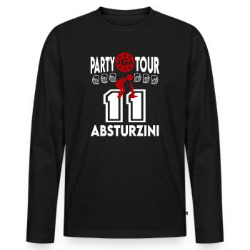Jga Besoffen Absturz Hagelvoll Betrunken Dicht - Männer Premium Bio Langarmshirt - Schwarz - Vorne - Nico (187cm)