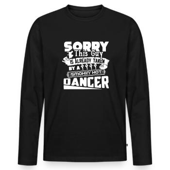 Dancer Taken By Smokin Hot Dancer - Men's Premium Organic Long Sleeve Shirt - black - Front - Nico (187cm)