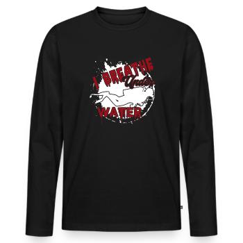 Diving Diving I Under Water - Men's Premium Organic Long Sleeve Shirt - black - Front - Nico (187cm)