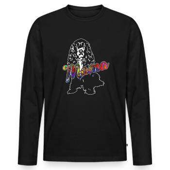Boykin Spaniel Boykin Spaniel Mama - Men's Premium Organic Long Sleeve Shirt - black - Front - Nico (187cm)