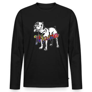 Cane corso Cane corso Mama - Men's Premium Organic Long Sleeve Shirt - black - Front - Nico (187cm)