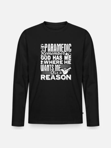 Paramedic I Am A Paramedic - Men's Premium Organic Long Sleeve Shirt - black