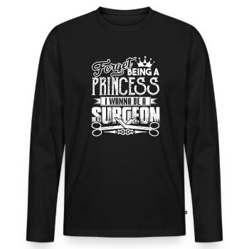 Surgeon I Want To Be A Surgeon - Men's Premium Organic Long Sleeve Shirt - black - Front - Nico (187cm)