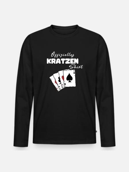 Scratch Official Shirt - Men's Premium Organic Long Sleeve Shirt - black