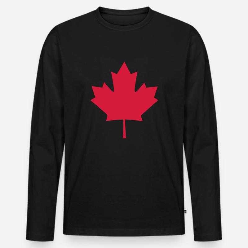 canada___f1 - Männer Premium Bio Langarmshirt - Schwarz