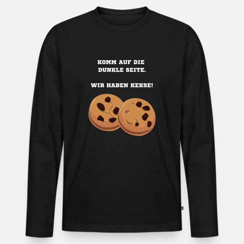 KEEEKSE - Männer Premium Bio Langarmshirt - Schwarz