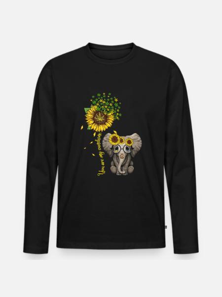 Cannabis Hemp THC 420 - Men's Premium Organic Long Sleeve Shirt - black
