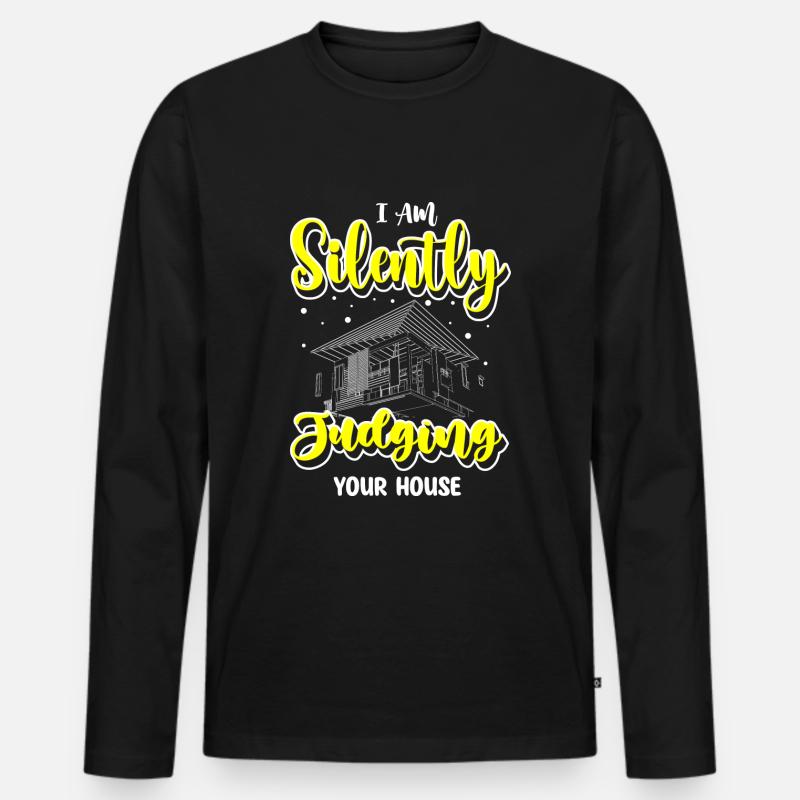 Architect Student Construction - Men's Premium Organic Long Sleeve Shirt - black