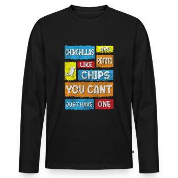 Animaux de compagnie Amoureux nocturnes des animaux Bien-être animal - T-shirt manches longues Premium bio Homme - noir - Devant - Nico (187cm)