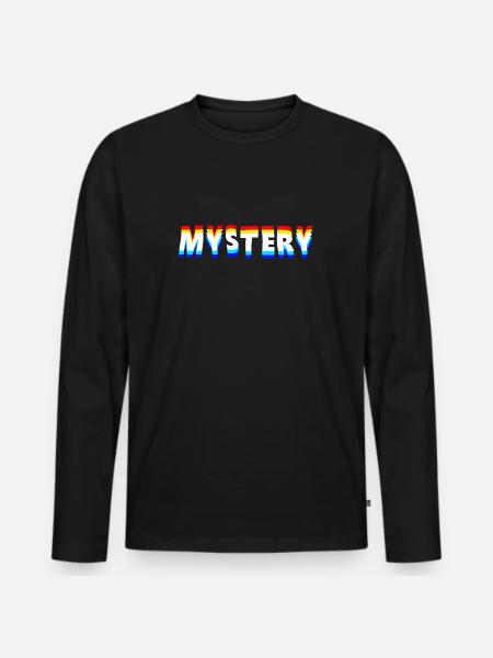 Mystery - Men's Premium Organic Long Sleeve Shirt - black