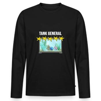 Aquarium Aquarist Fish Breeder Aquarium Fish - Men's Premium Organic Long Sleeve Shirt - black - Front - Nico (187cm)