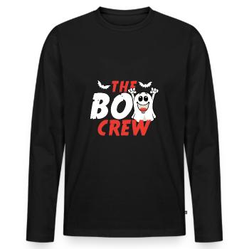 Cadeau d'Halloween Ghost Ghost Witching Hour - T-shirt manches longues Premium bio Homme - noir - Devant - Nico (187cm)