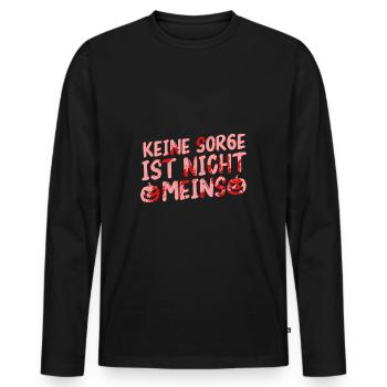 Halloween Costume Blood Smeared - Men's Premium Organic Long Sleeve Shirt - black - Front - Nico (187cm)