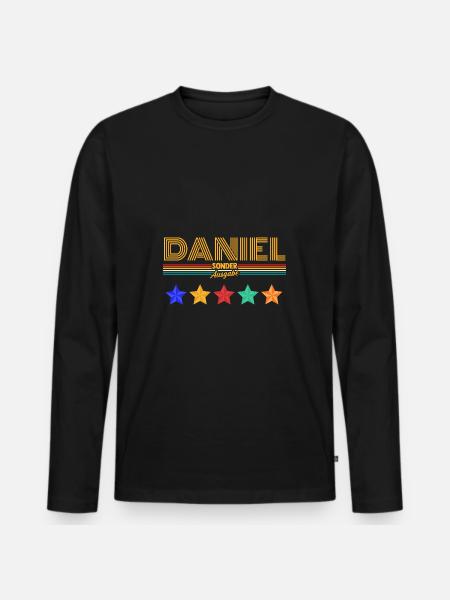 Daniel - Men's Premium Organic Long Sleeve Shirt - black
