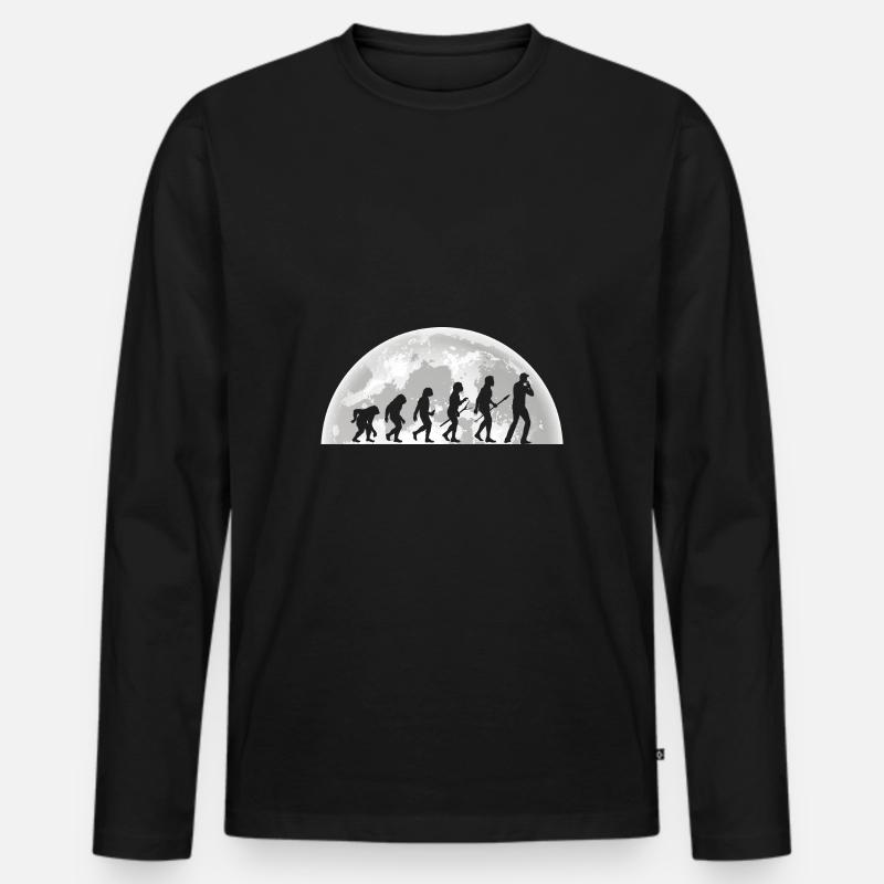 Harmonica Evolution Harmonica - T-shirt manches longues Premium bio Homme - noir