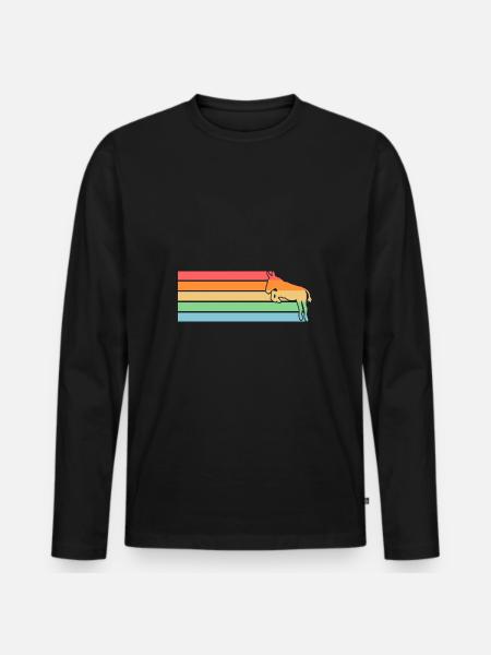 Donkey - Men's Premium Organic Long Sleeve Shirt - black