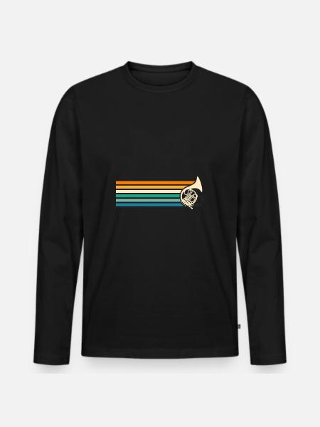 Cor français - T-shirt manches longues Premium bio Homme - noir