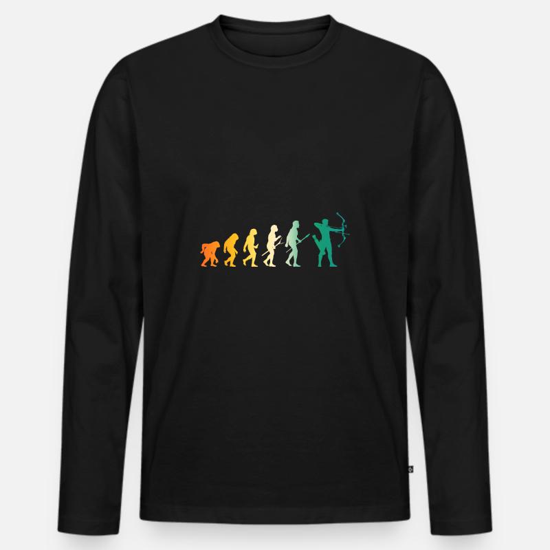 Bogenschütze Evolution Bogenschießen Männer Premium Bio Langarmshirt