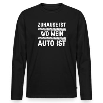 Autos Autofahren Autofahrer Geschenk - Männer Premium Bio Langarmshirt - Schwarz - Vorne - Nico (187cm)